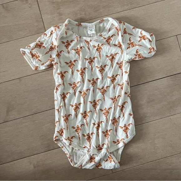 Kate Quinn Infant Baby Carrot Graphic Bamboo Onesie - Picture 1 of 5